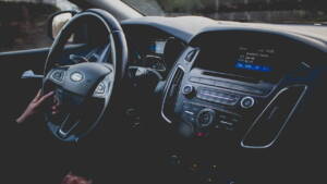 Visão interna carro