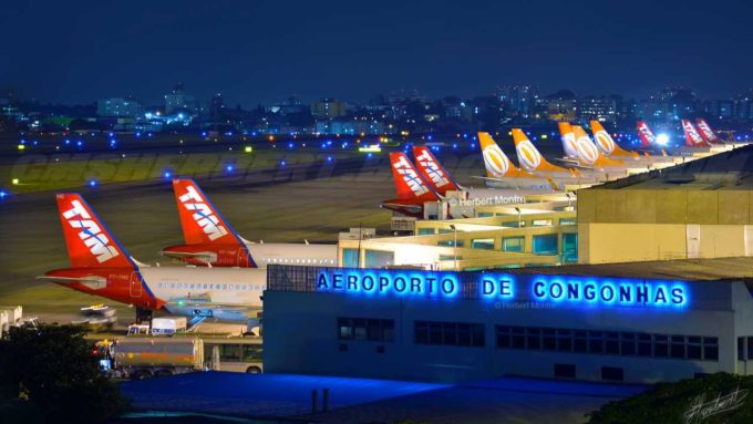 Aeroporto de Congonhas em São Paulo