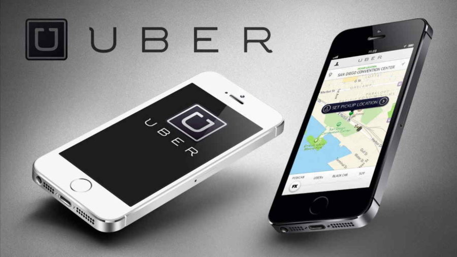 Logo Uber e Celulares